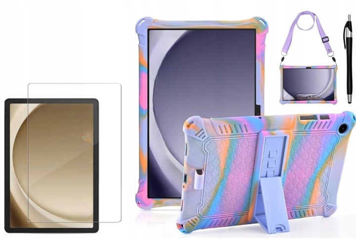 Etui Silikonowe Samsung Galaxy Tab A11 Plus A11+ 11" Pasek Szkło Rysik