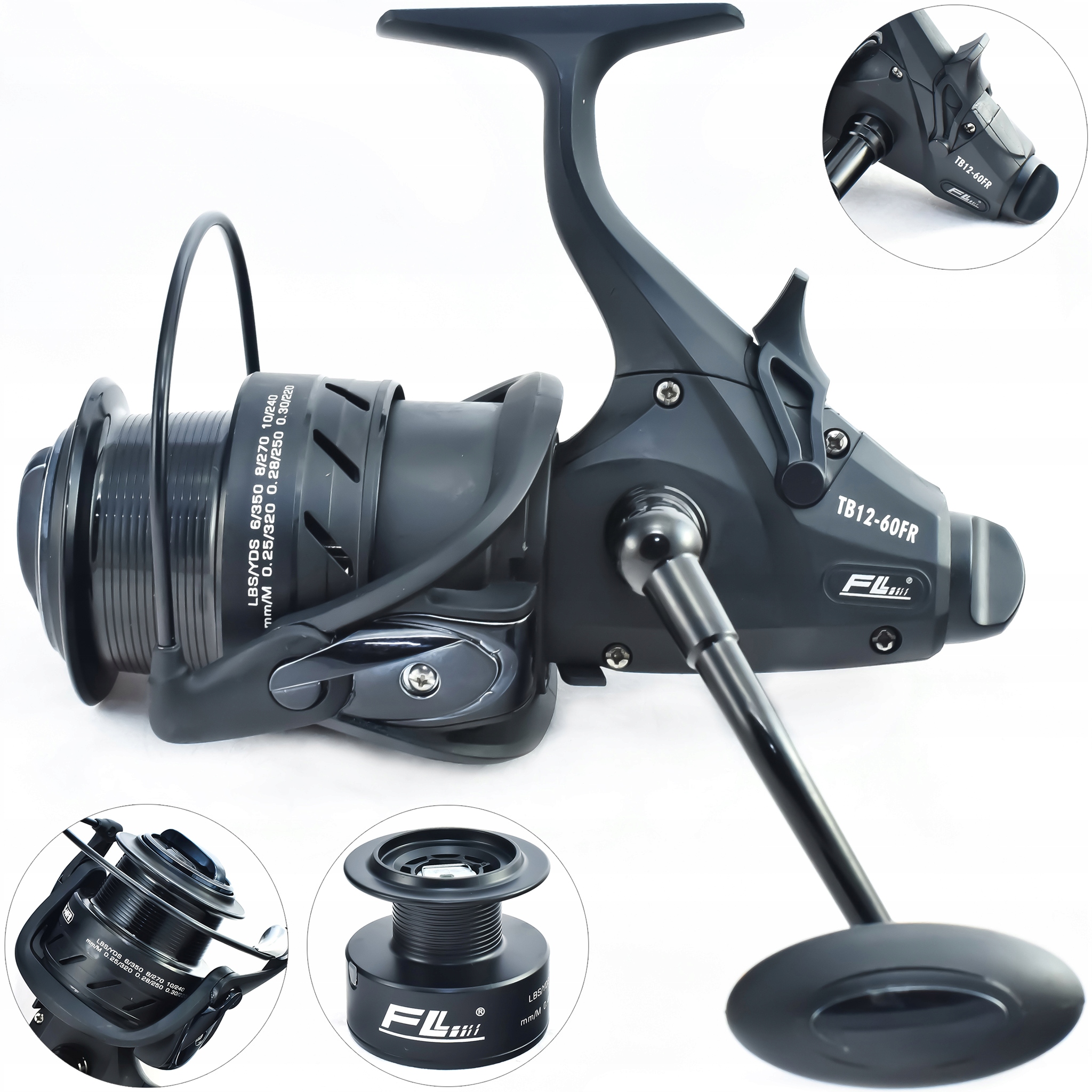 Kołowrotek Karpiowy Fl TB12-30FR Z Wolnym Biegiem