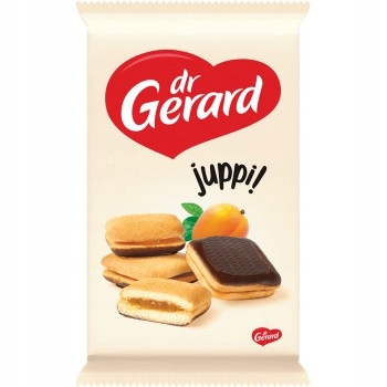 16 Sztuk Gerard Jaśki Biszkopty Morelowe Z Polewą 205G Jaśki