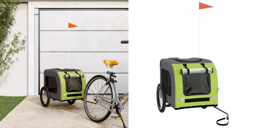 Levně Přívěs na kolo pro zvířata, tkanina Oxford a železo