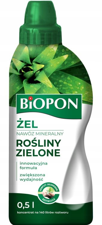 

Biopon Nawóz Żel Mineralny Roślin Zielonych 0,5 L