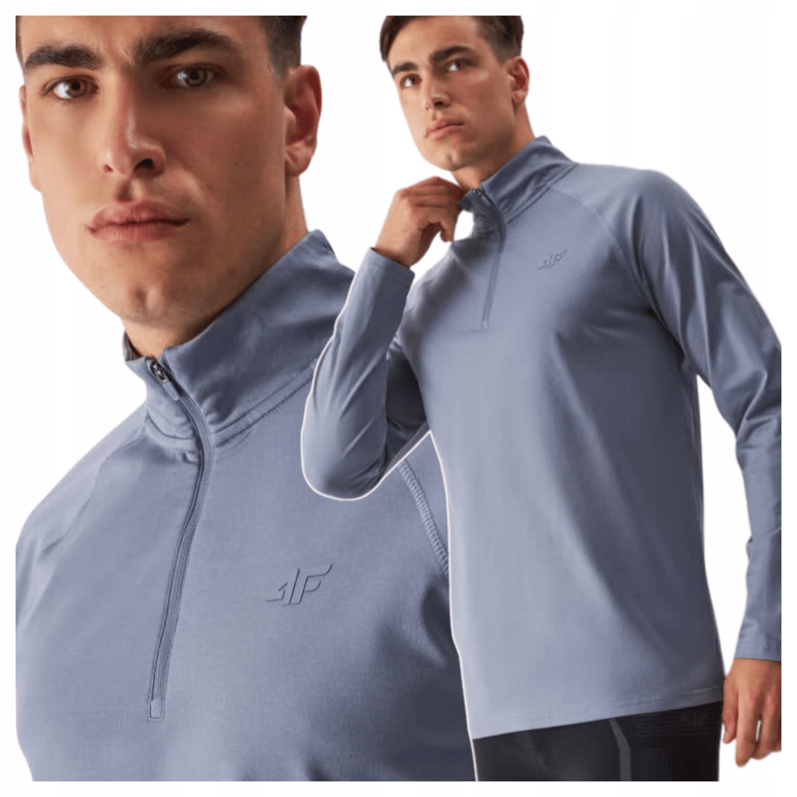 Mikina 4F Pánská Škrábaná 4FWARM Zip Stojáček Second Layer