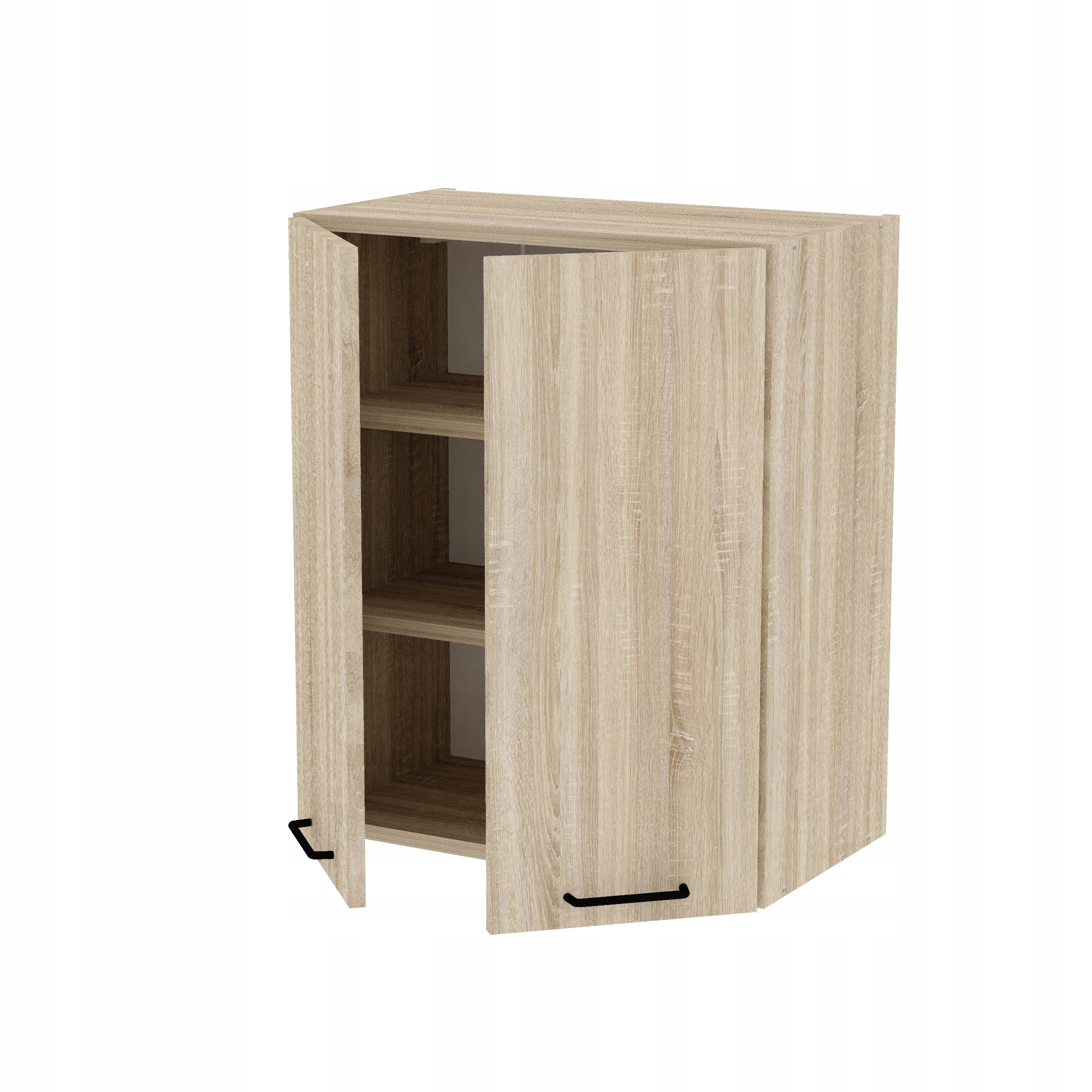 LAMI BASIC dąb sonoma ds_W60h72_2F szafka kuchenna wisząca