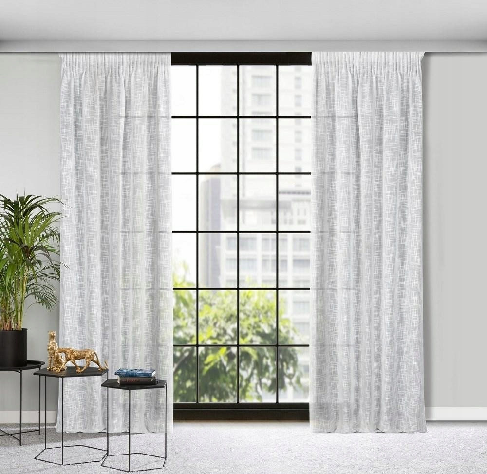 Zasłona Rubi biała EUROFIRANY 140x270