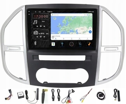 Rádio Navigácia Carplay Gps Android Mercedes Vito W447 Usb 6GB 128GB Sim