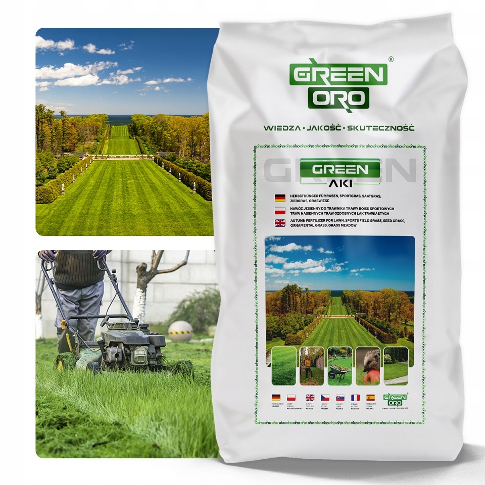 Podzimní hnojivo na Trávy Trávník Koncentrovaný Green AKi 24 kg