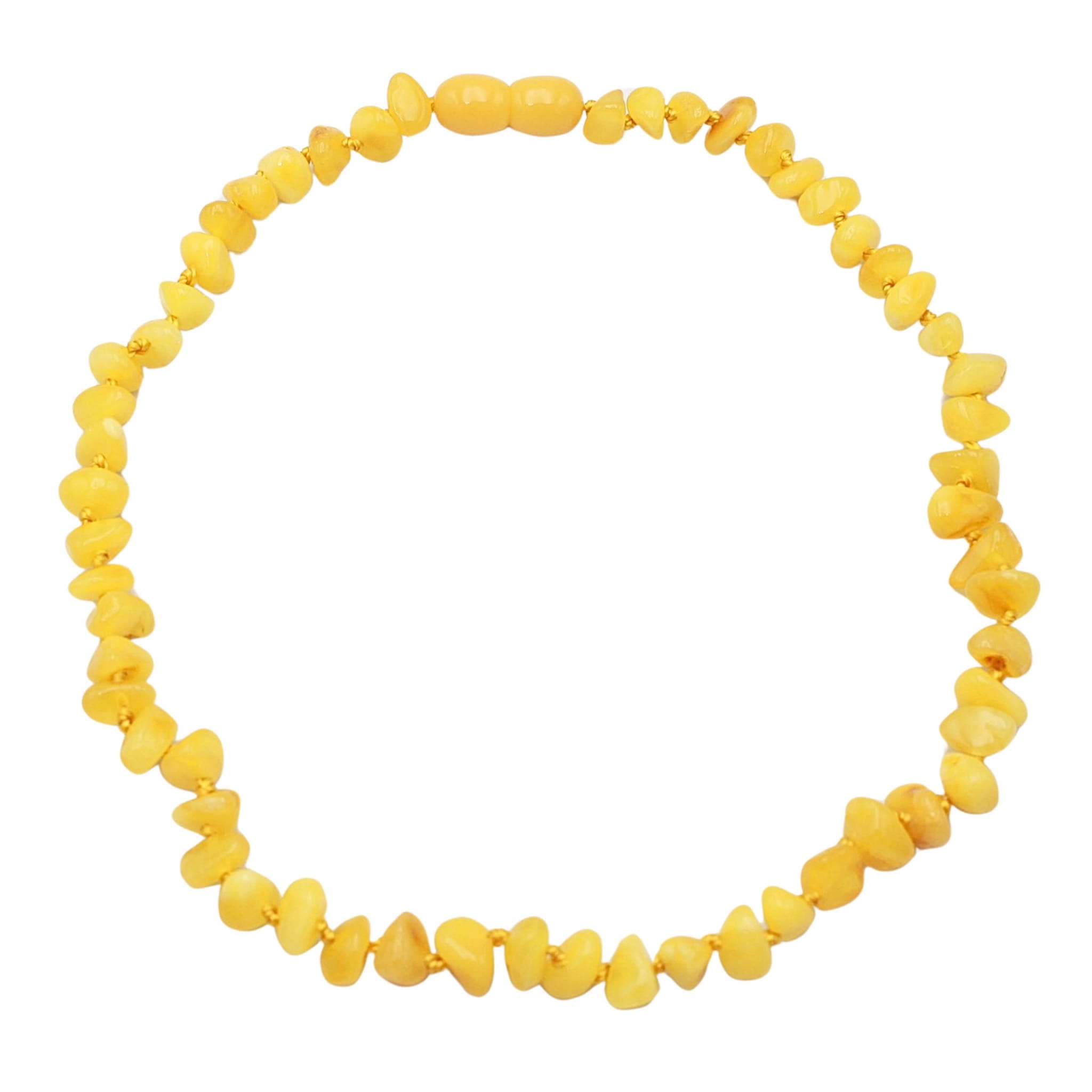 NASZYJNIK Z BURSZTYNEM na ząbkowanie DLA DZIECI