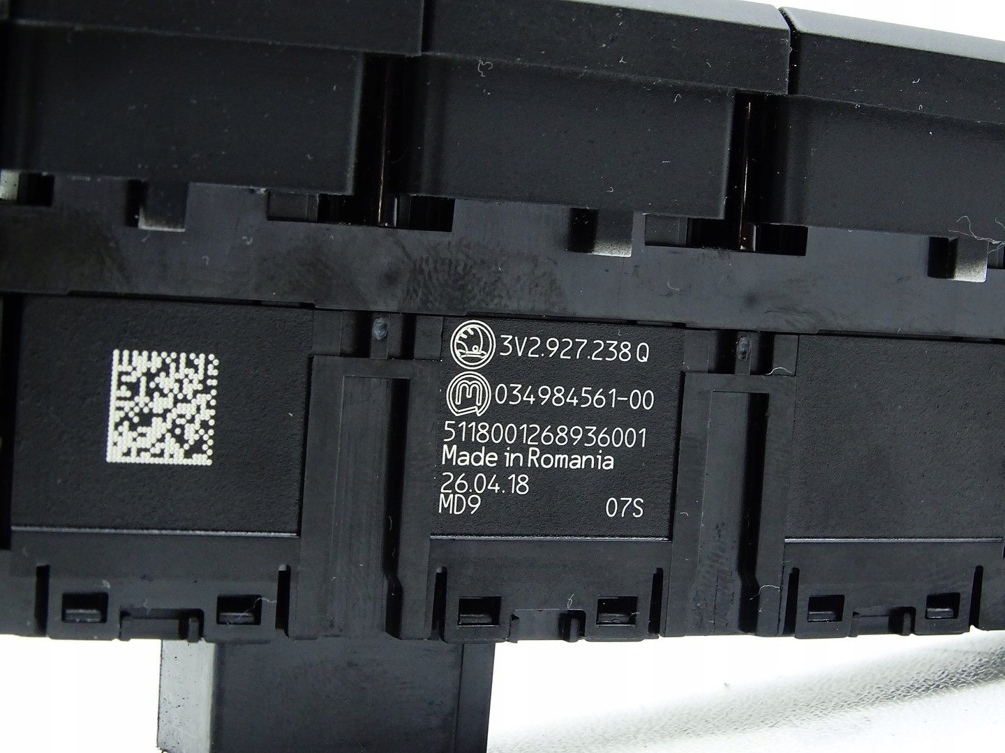 PANEL switch START STOP SKODA SUPERB III 3V2927238Q