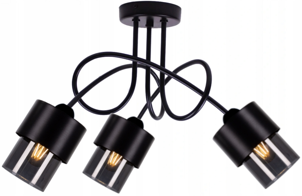 

Szklana Lampa Wisząca Sufitowa Żyrandol Led