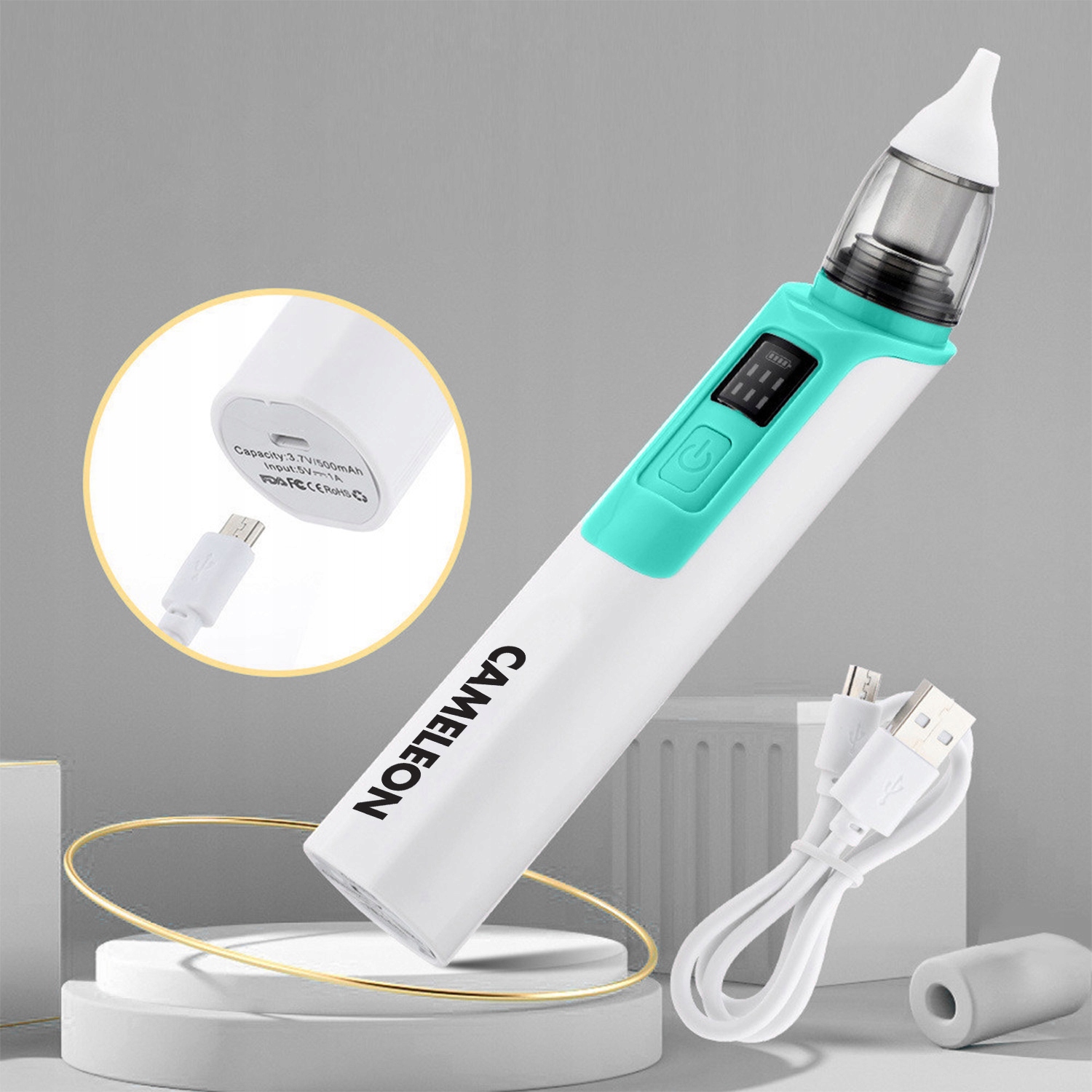 ASPIRATOR DO NOSA uszu elektryczny odkurzacz ODCIĄGACZ KATARU regulacja moc Stan opakowania oryginalne