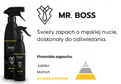 Perfumy samochodowe zapach FOEN-BOSS 450ml Rodzaj atomizery