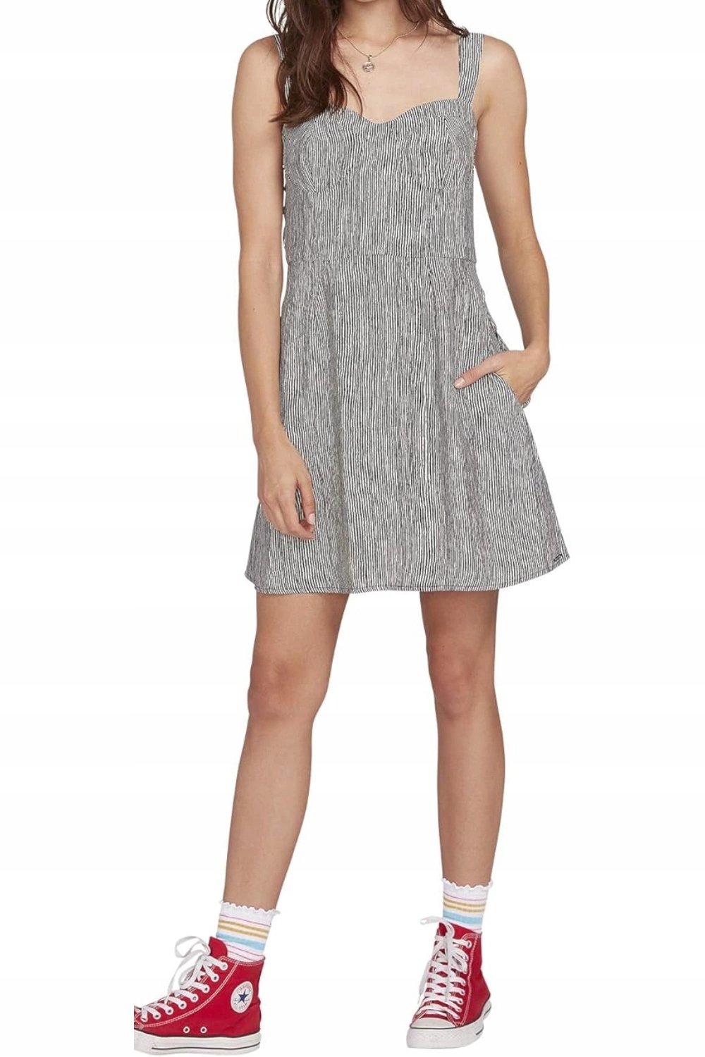 Dámské Šaty Volcom s ramínky, pruhované, letní vel. L