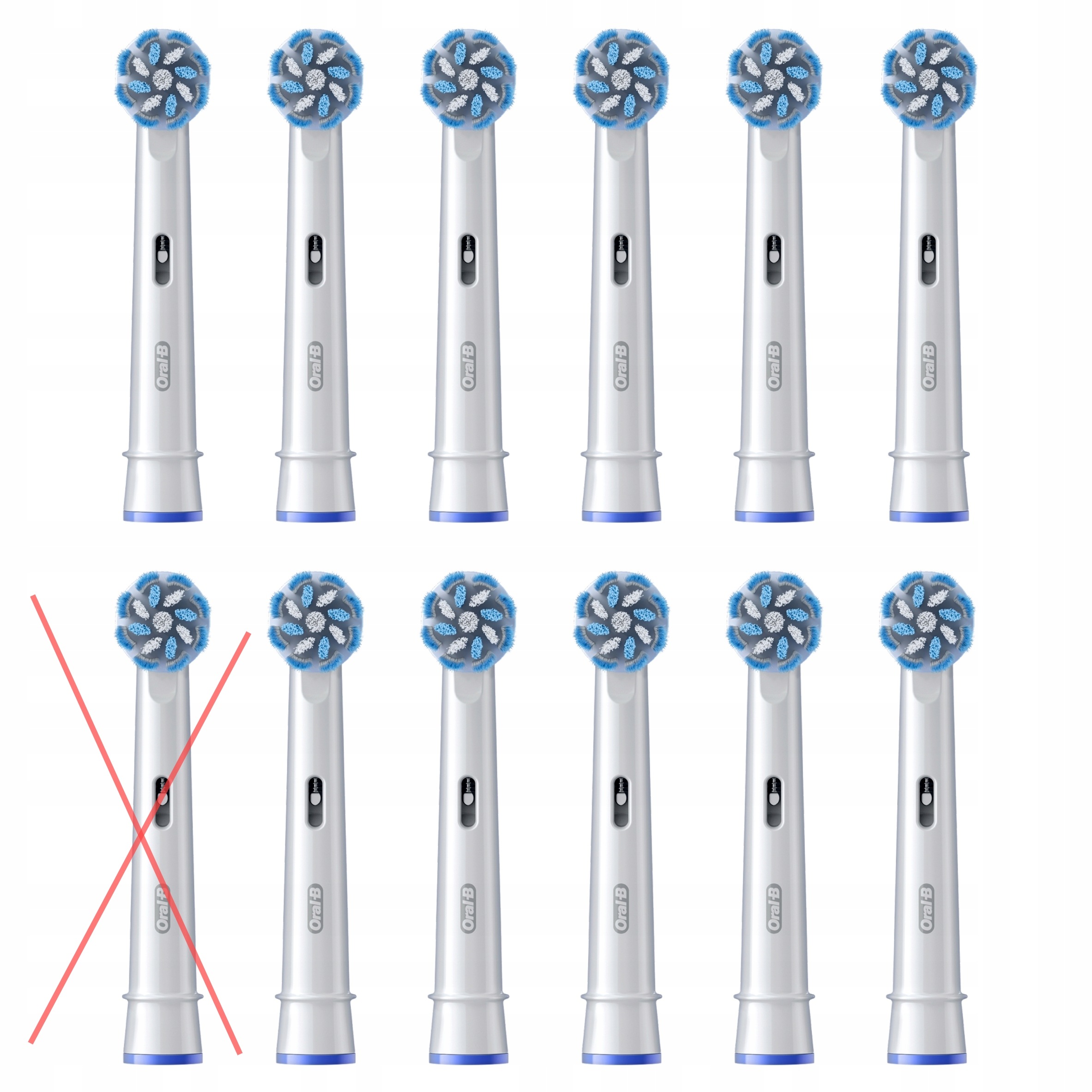 Końcówki do szczoteczki Oral-B Pro Sensitive Clean 11 szt białe