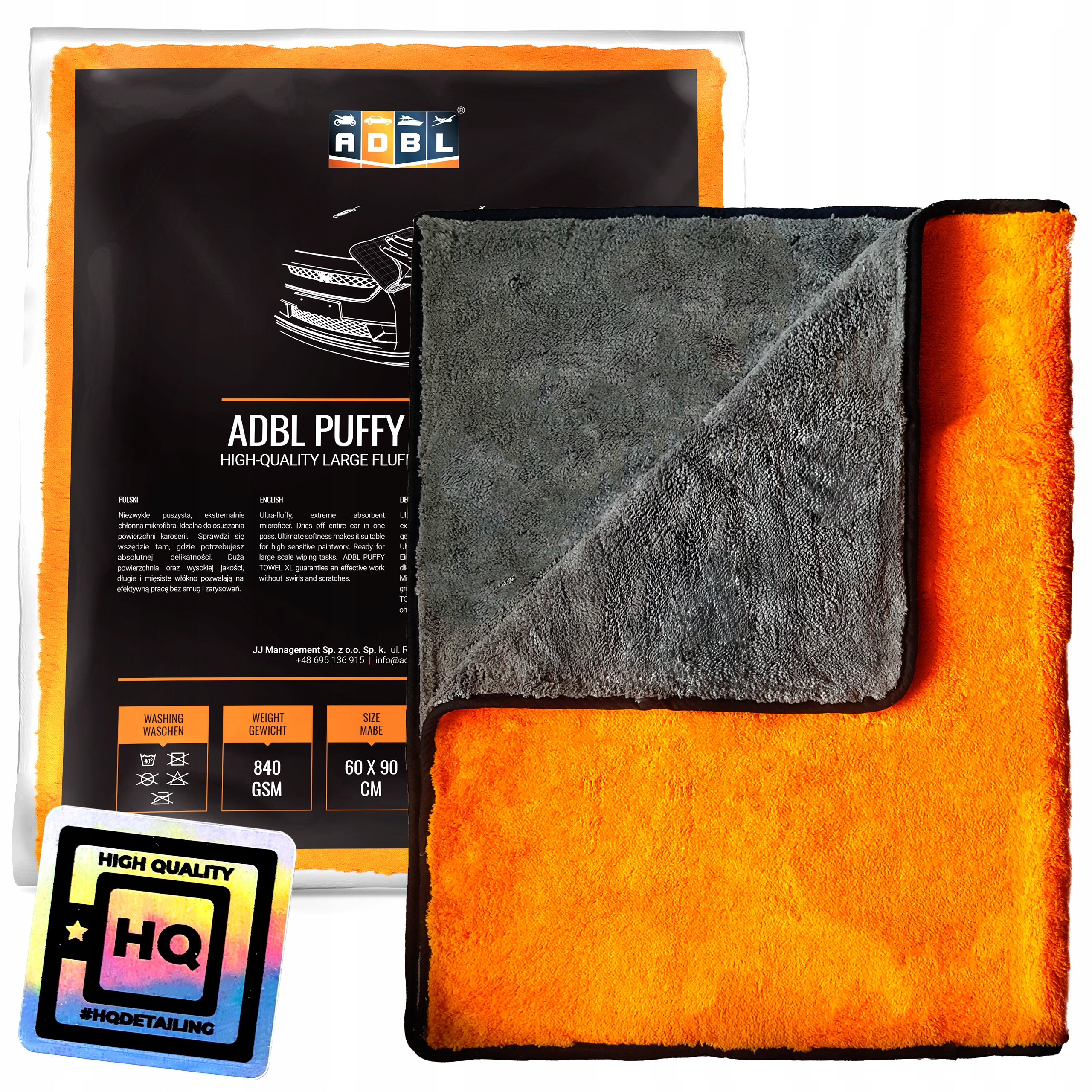 

Adbl Puffy Towel XL Ręcznik do Osuszania 840gsm