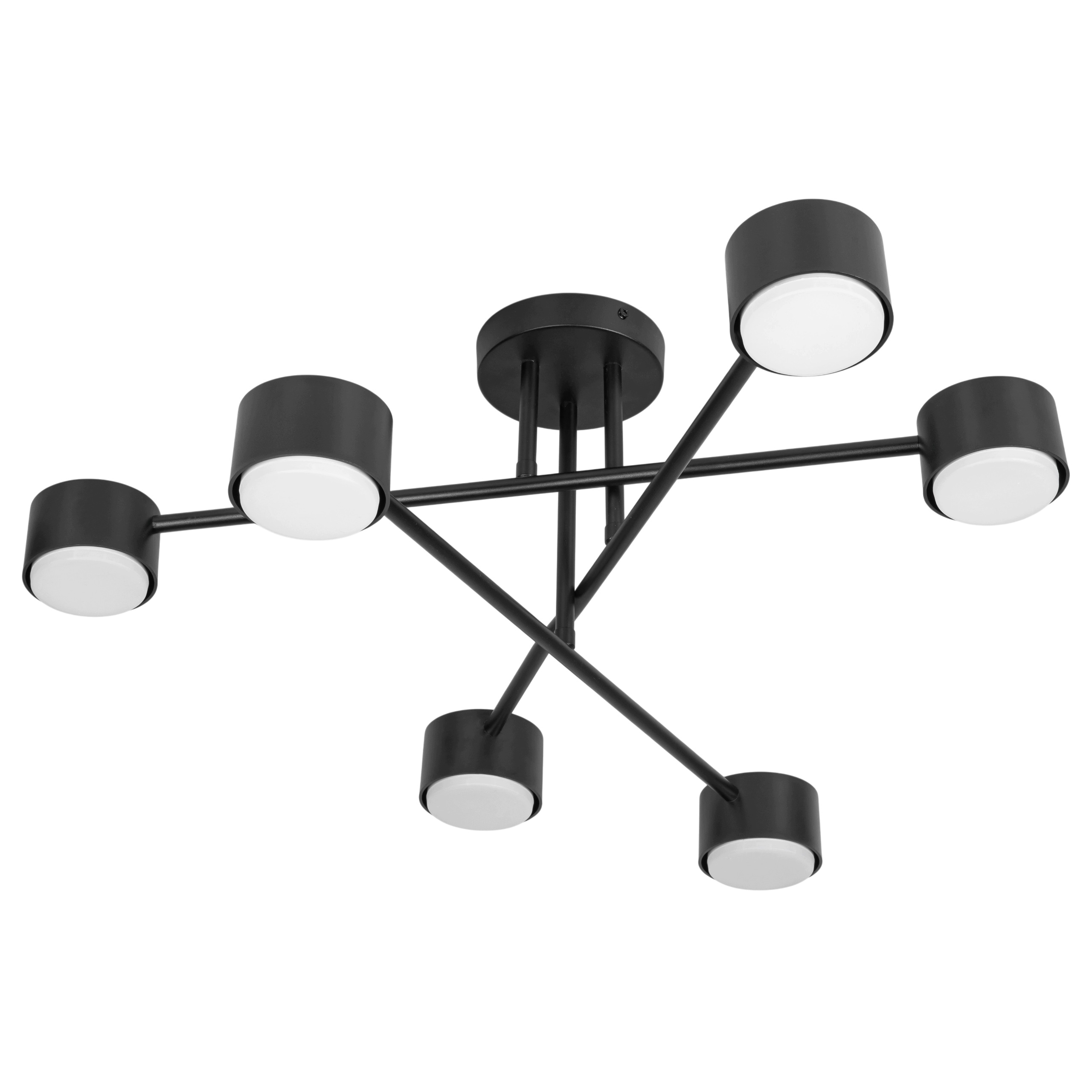 Závěsné Stropní Svítidlo Led Lustr Stropní Svítidlo Spot Halogenová Černá Gx53 x6