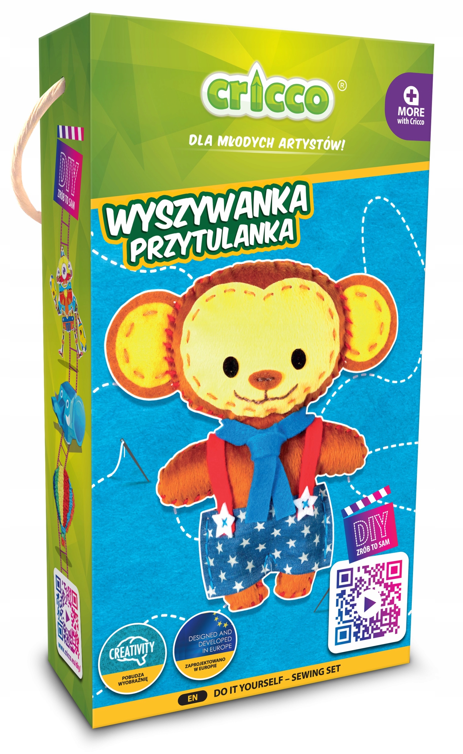 

Cricco Wyszywanka przytulanka Małpka Diy