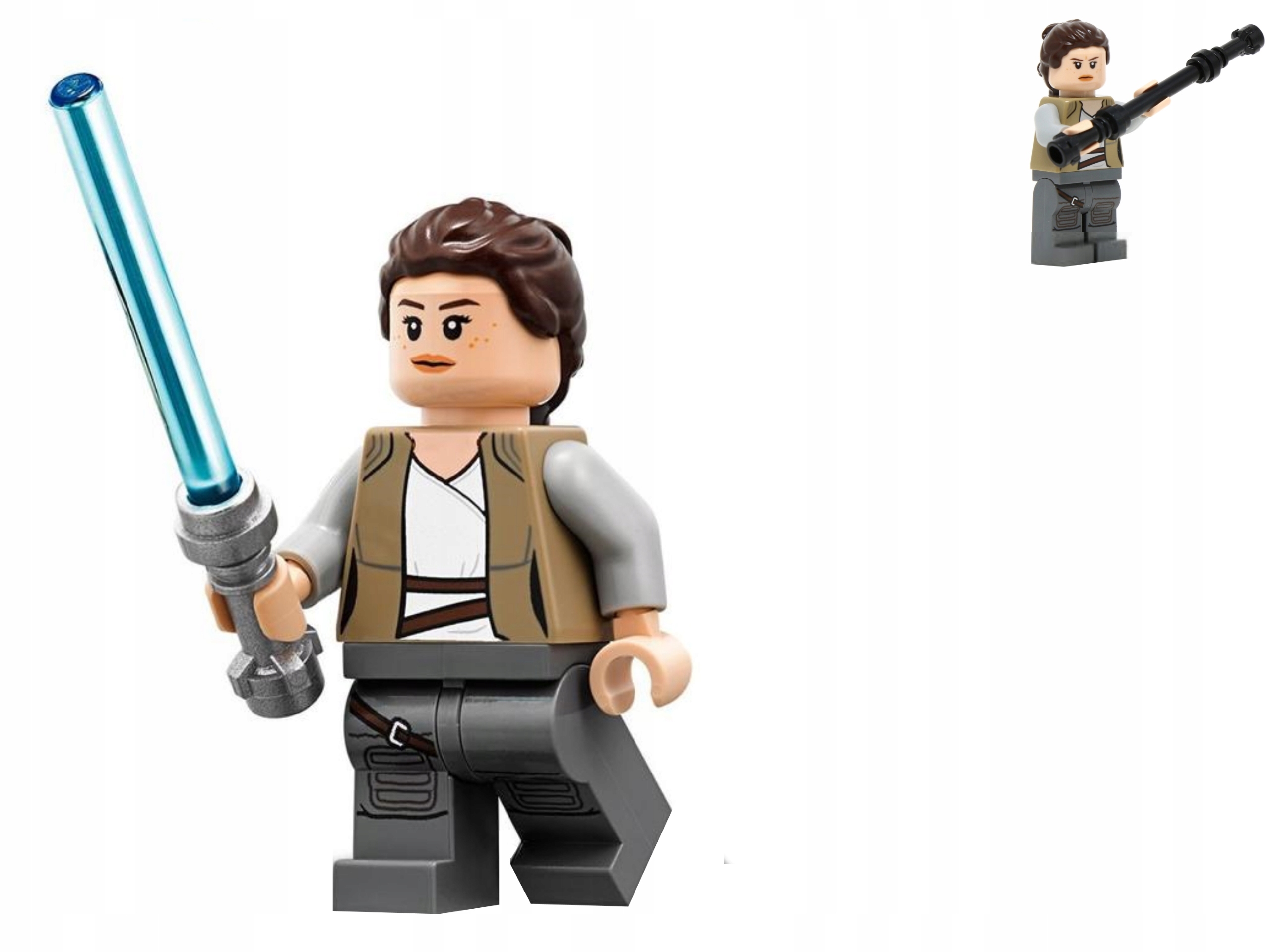 

Lego Star Wars- Rey + miecz + dodatkowa broń 75200
