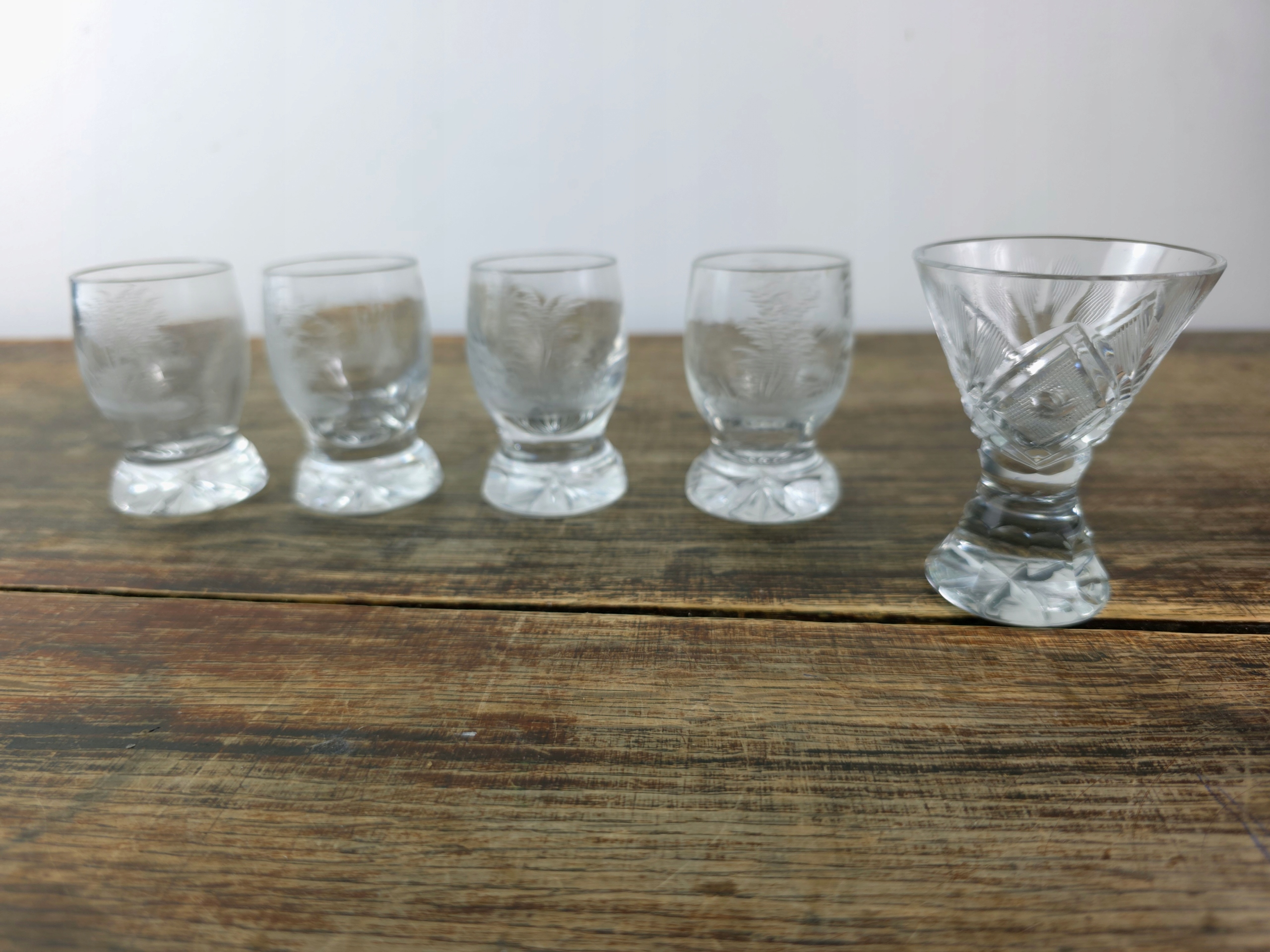 Kieliszki kryształowe PRL