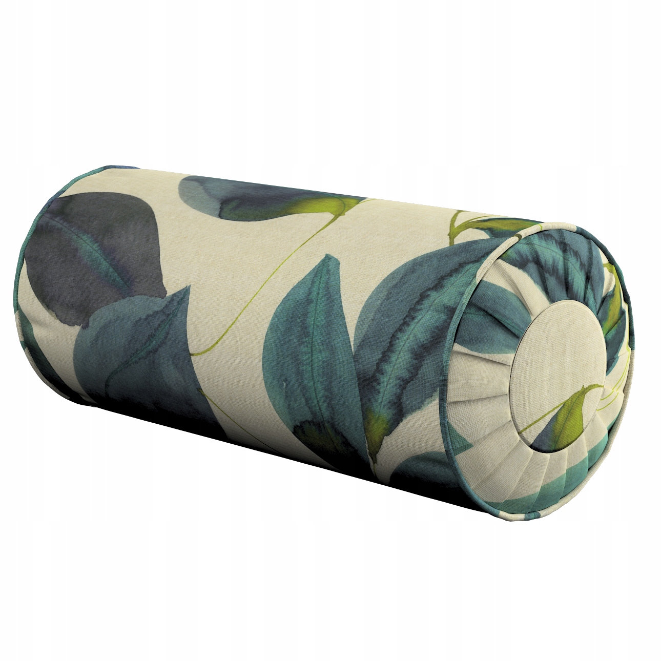 Dekoria Polštář váleček se záložkami zelený