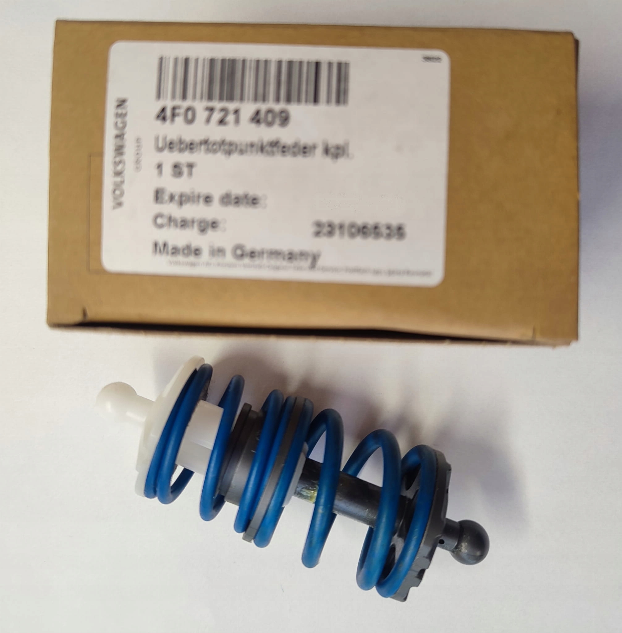 Sprężyna pedał sprzęgła niebieska Audi A4 A5 A6 Q5 Numer katalogowy części 4F0721409