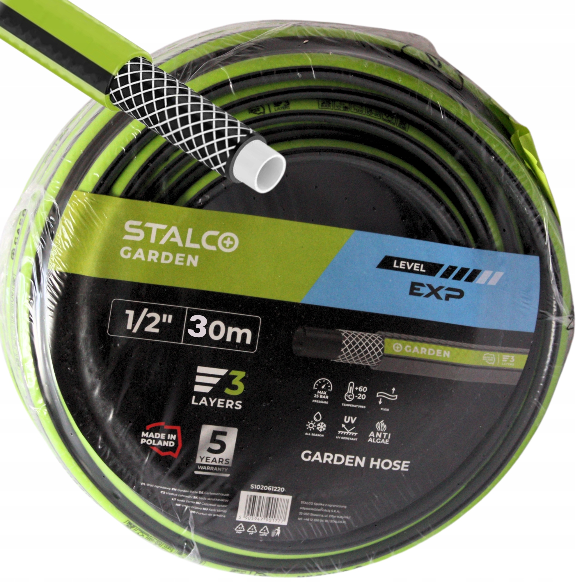 Hadice 1/2"x30 mb 3-VRSTVÁ, Nezamotává Se, Silná, Vyztužená