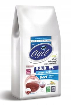 Levně Agil Adult Large&Giant Low Grain Beef&Lamb&Tuna 10kg