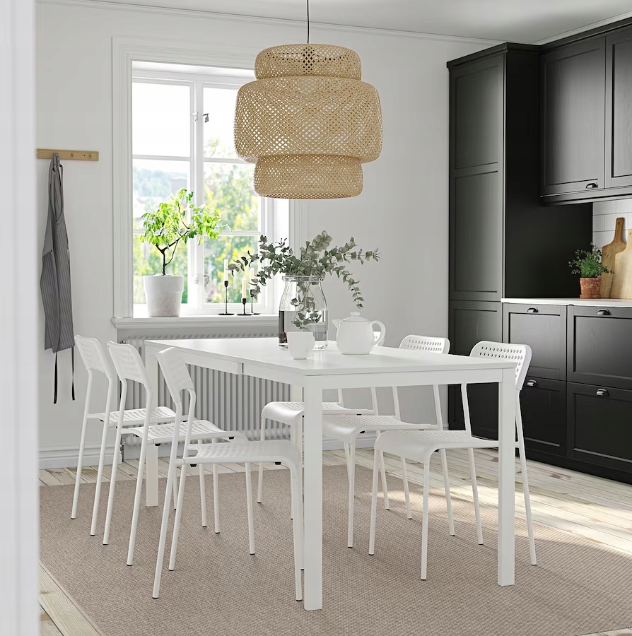 IKEA VANGSTA ADDE Stół i 6 krzeseł 120/180 cm Marka Ikea