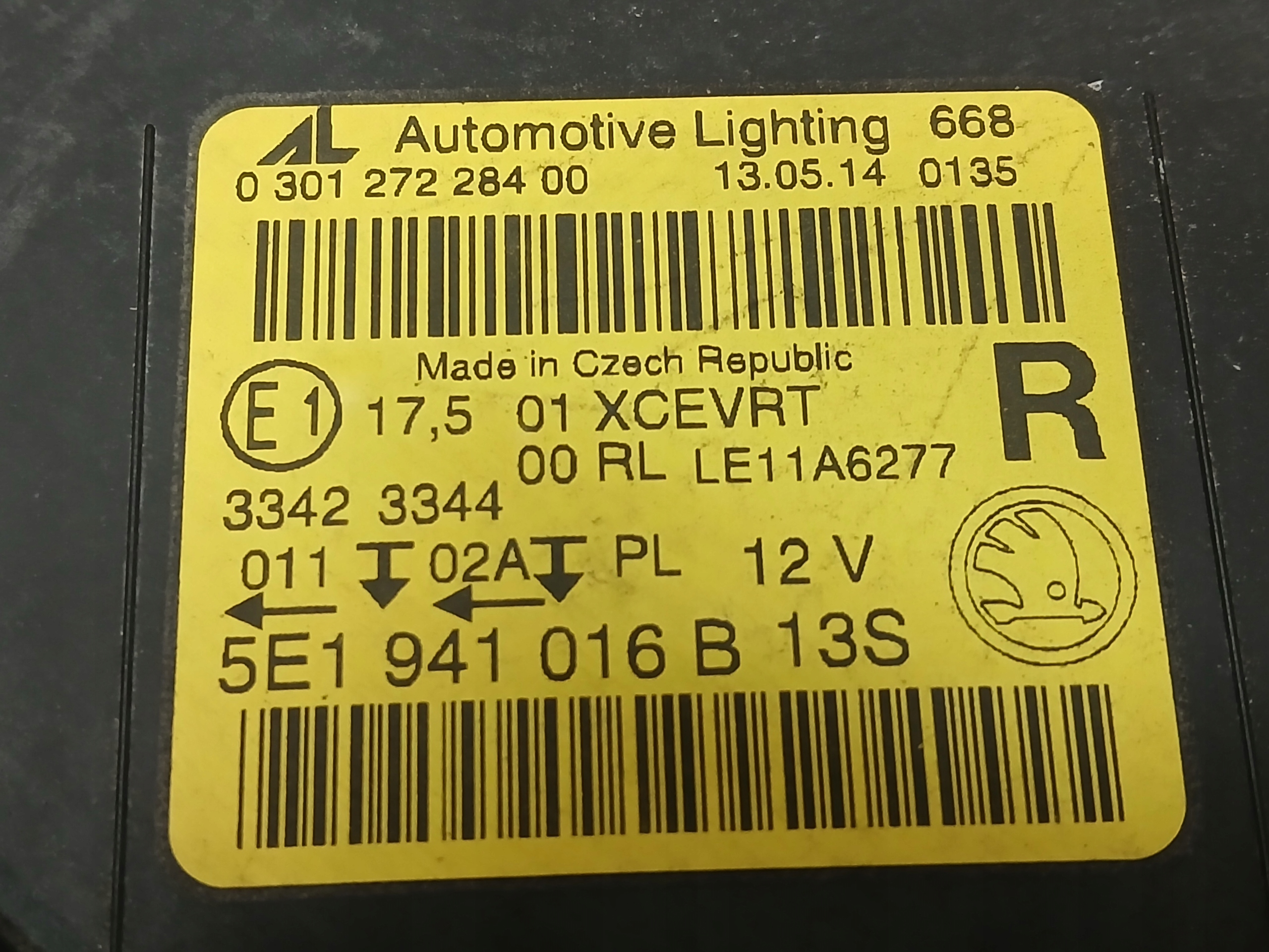 light front right SKODA OCTAVIA III 3 13-17 XENON LED 5E1941016B