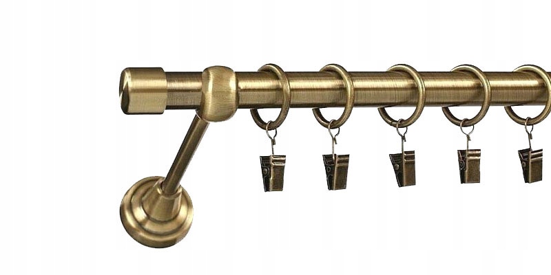 KARNISZ do mieszkania 220 cm 19 mm minimalistyczny Kolor złoty