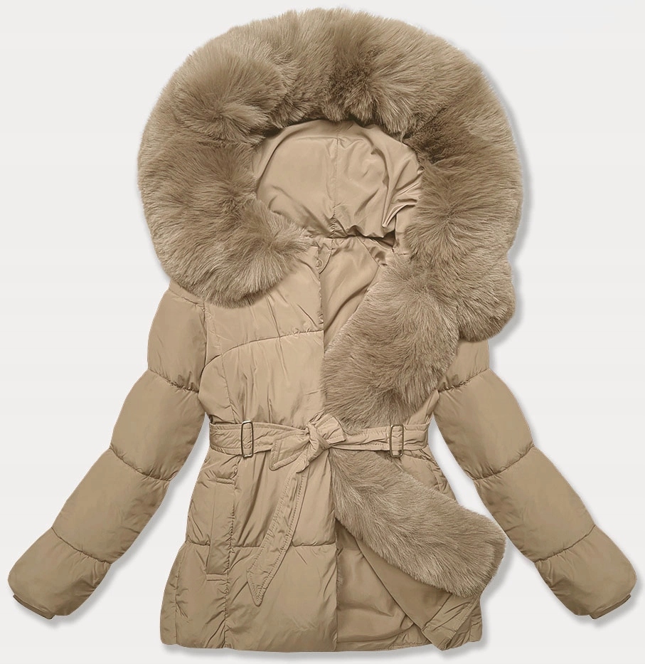 Lehká Dámská Bunda 16M9183 Béžová S (36)