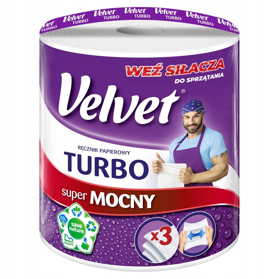 

Velvet Ręcznik Papierowy Celuloza Tubro Mocny 1SZT