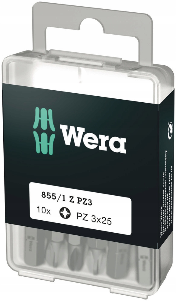 Bity Pz 3 x 25mm do zastosowań uniwersalnych 10szt. Wera 05072405001