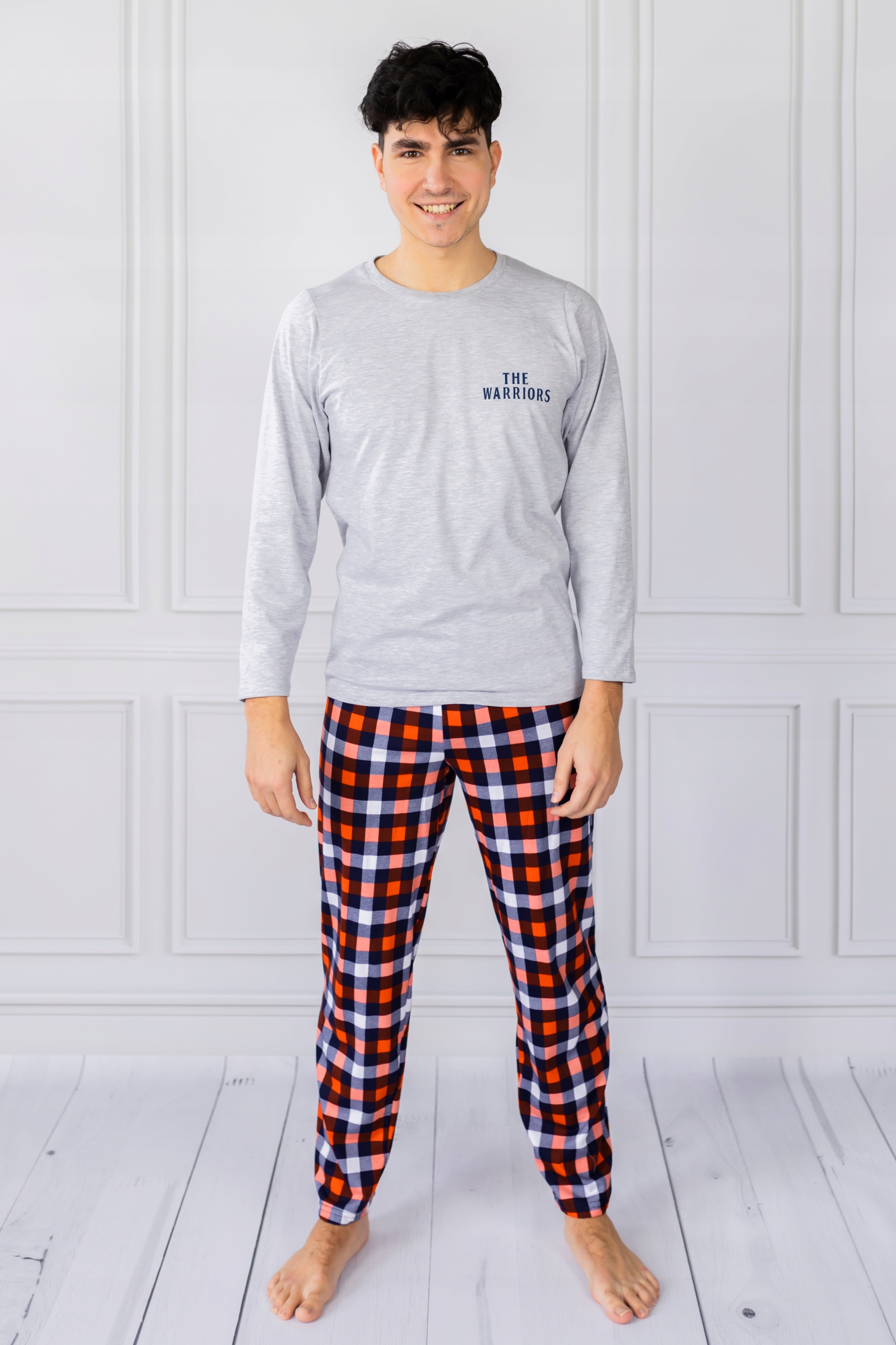 Pánské Pyžamo Kuba Krata Warriors Dlouhý Rukáv 3XL