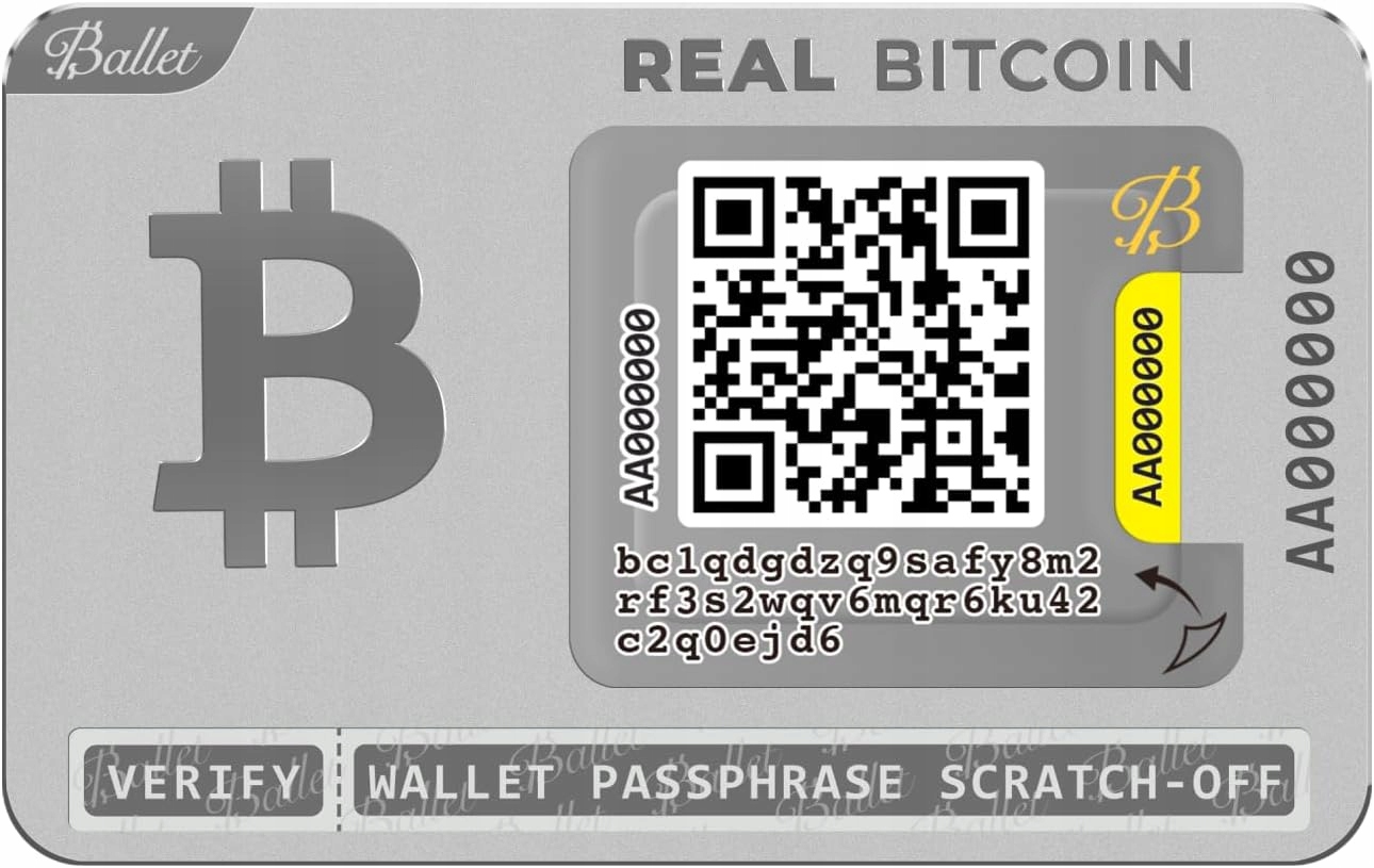 Ballet Rea Bitcoin karta pro uchování kryptoměn 3 ks
