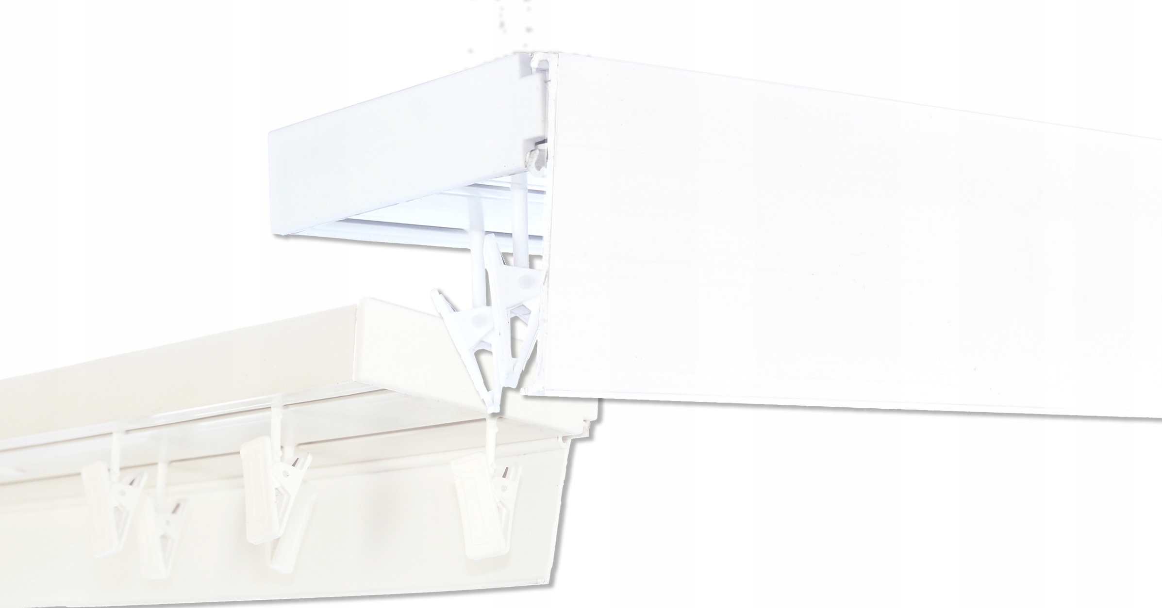 

Szyna sufitowa Pcv Premium dwutorowa 1,6 m osłona