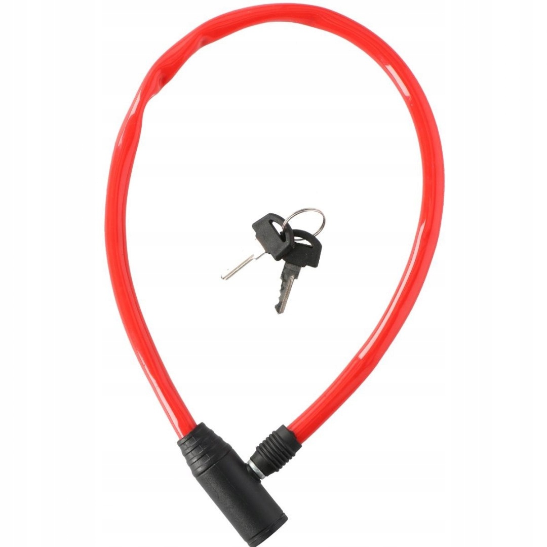 Zapięcie Rowerowe Dunlop Linka Zamek 0. 4x65CM Czerwony Dunlop