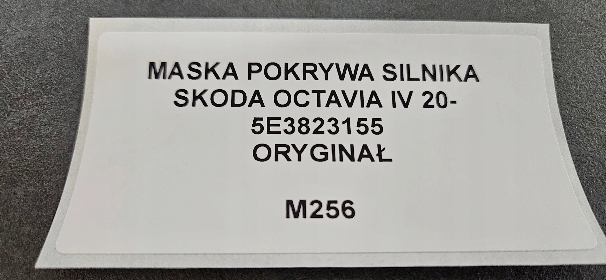 bonnet SKODA OCTAVIA IV 20- original 5E3823155