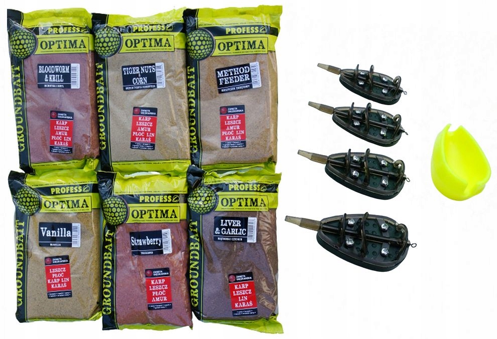 PROFESS ZANĘTA OPTIMA MIX ZESTAW 6 kg + ZESTAW METHOD FEEDER