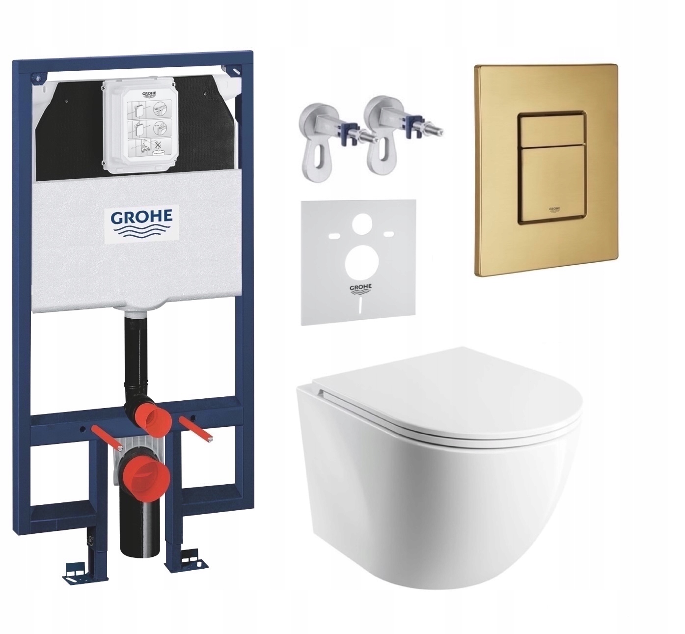 7v1 Wc Sada, Stelaz Grohe Slim Wc Miska Omnires Mat Tornado Tlačidlo