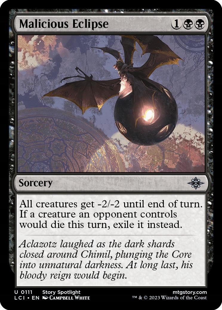 Mtg Malicious Eclipse Foil (u)