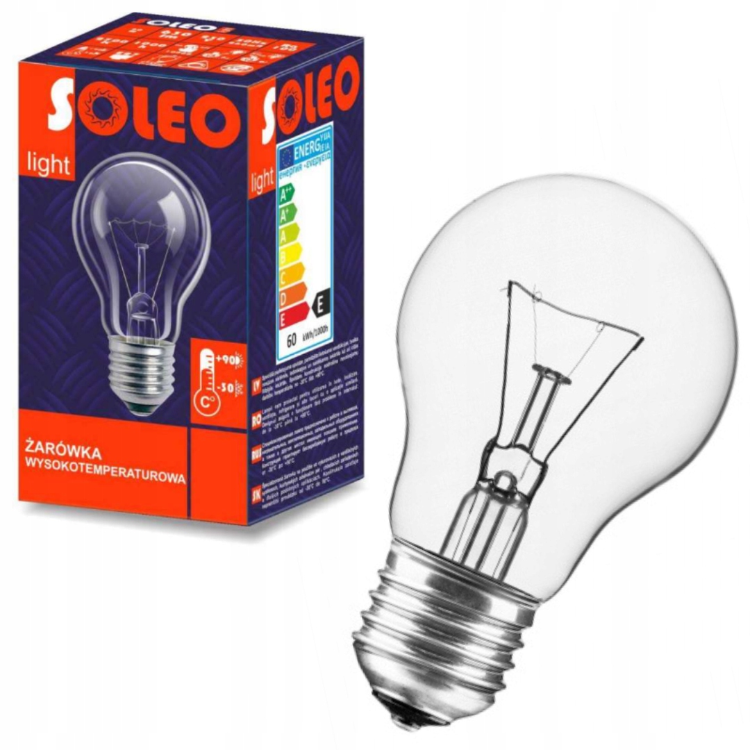

Żarówka Wysokotemperaturowa E27 24V 60W Soleo