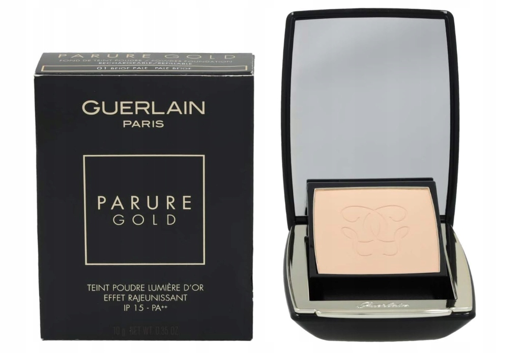 Guerlain Parure Gold Powder Foundation podkład do twarzy 01 Pale Beige 10g