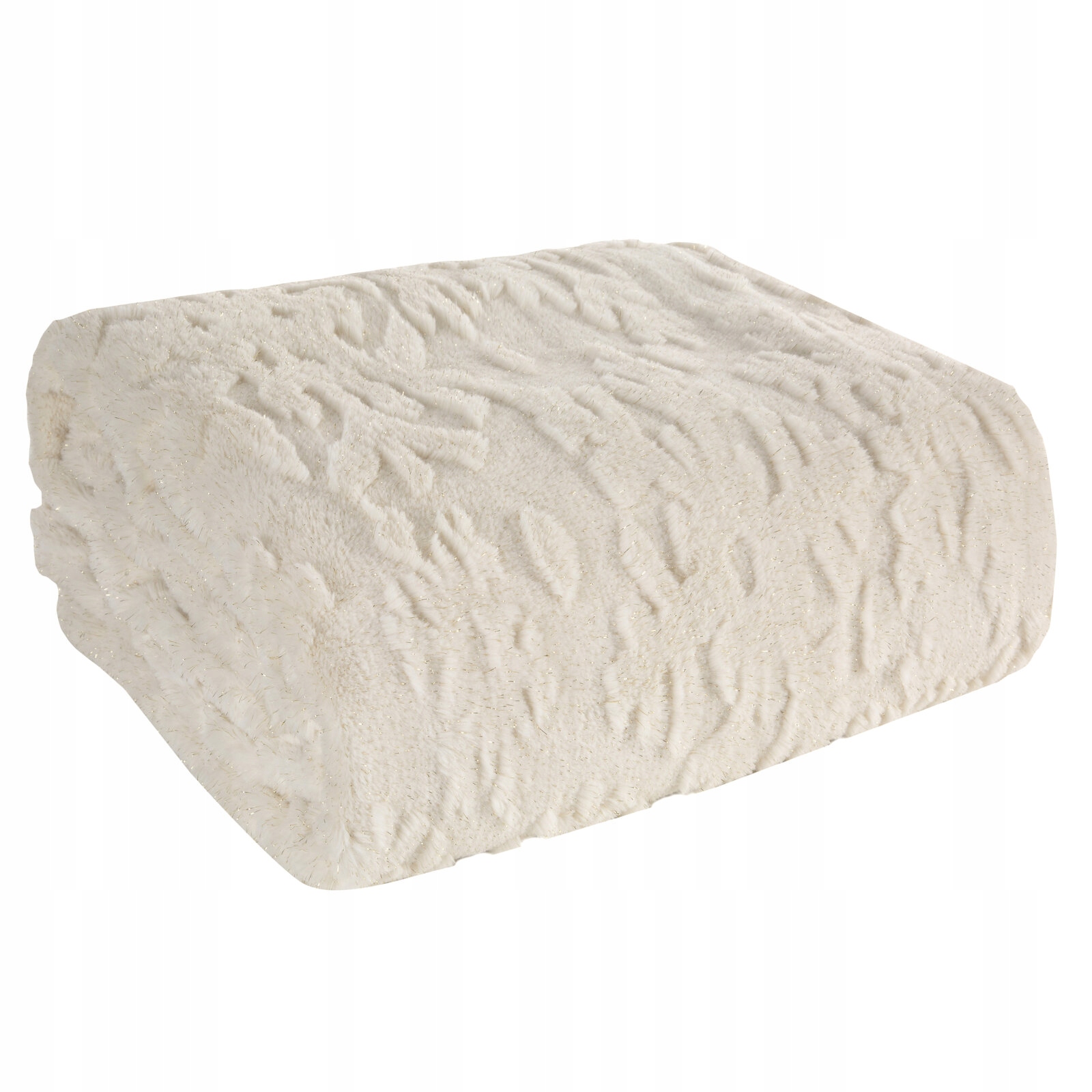 Vánoční deka Blink 150x200 cm krémová, přehoz měkký na postel