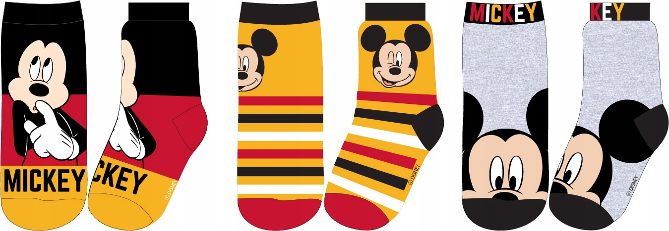 

Skarpetki Myszka Mickey Miki 3-pack r. 23/26
