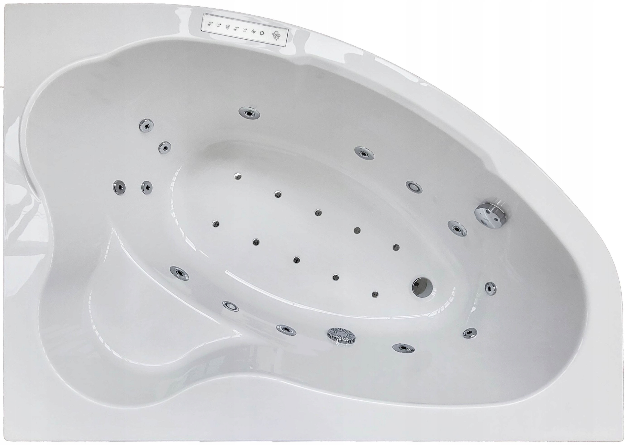 Rohová vířivá vana asymetrická akrylová spa levá pravá 120x180