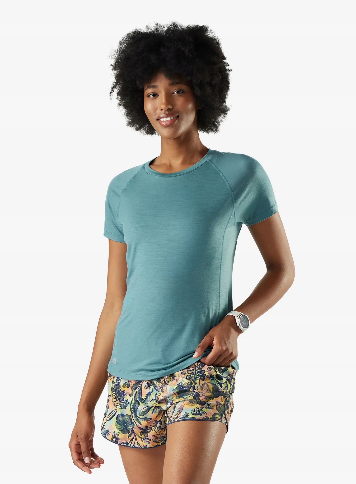Koszulka damska Smartwool Active Ultralite Short Sleeve dusty teal S