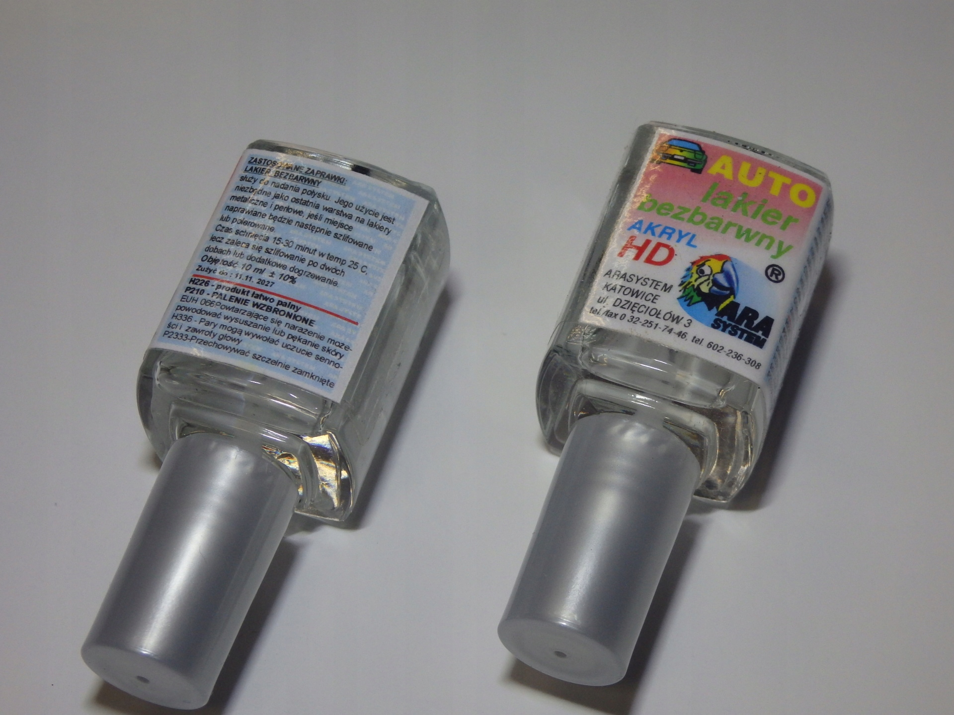 Zapprawka Lakier bezbarwny Farba bezbarwna Ara