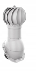 Otočný Kulatý Krb 150 Pro Trapézový Plech T18 Světle Šedý Ral 7036