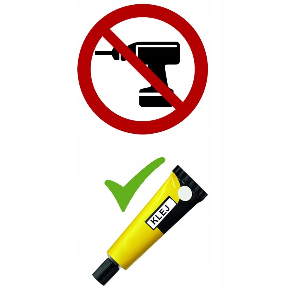 UCHWYT ŚCIENNY NA PAPIER TOALETOWY WIESZAK BEZ WIERCENIA SAMOPRZYLEPNY Typ uchwyt