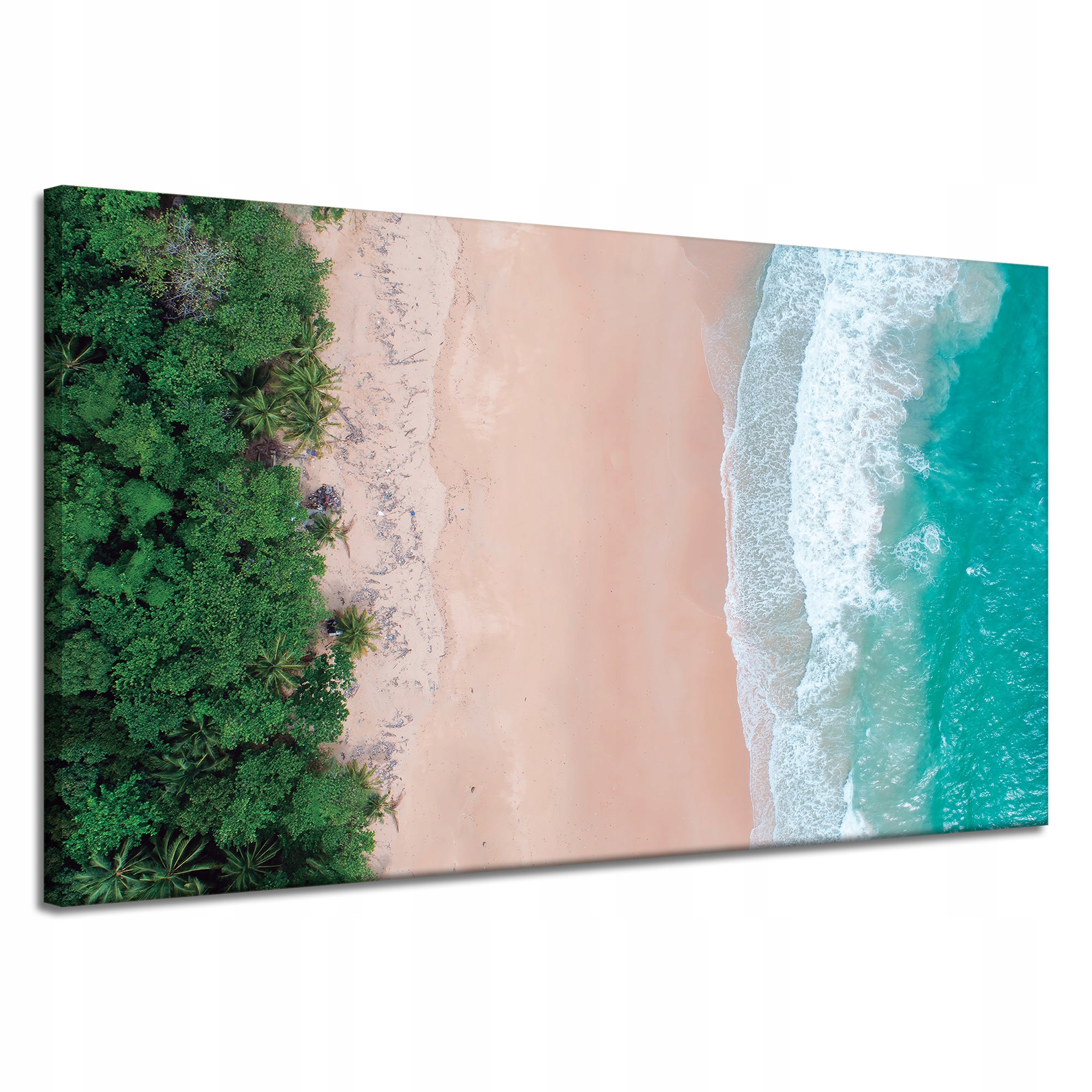 Obraz na plátně Stromy Voda Břeh Oceán Vlny 120x70 cm Ideální jako dárek